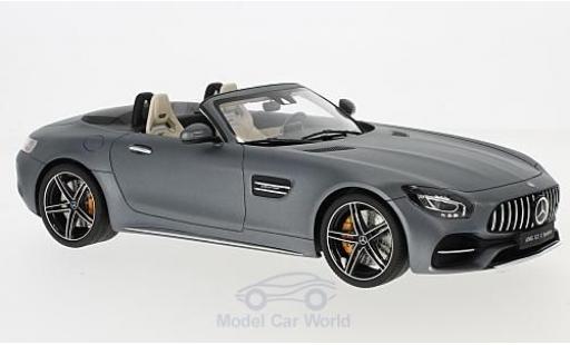 Mercedes AMG GT 1/18 GT Spirit C Roadster matt-grigio 2017 modellino in miniatura