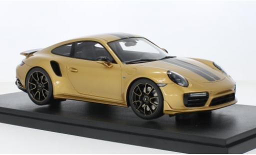 Porsche 991 Turbo S 1/18 GT Spirit 911 (.2) gold 2018 1:18 modellino in miniatura