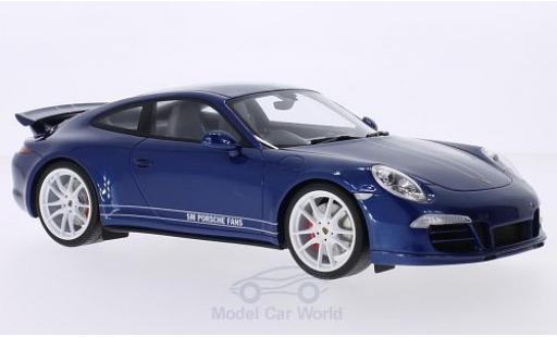 Porsche 991 4S 1/18 GT Spirit 911 () Carrera 4S metallico blu/bianco RHD 5M Fans modellino in miniatura