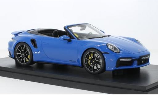 Porsche 992 Turbo s 1/18 GT Spirit 911  Turbo S Cabriolet blau 2020 1:18 modellino in miniatura