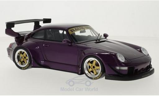 Porsche 993 RWB 1/18 GT Spirit 911 () RWB metallico porpora modellino in miniatura
