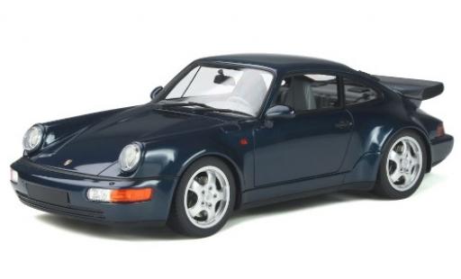 Porsche 964 Turbo 1/18 GT Spirit 911 Turbo 3.3 () blu 1991 modellino in miniatura
