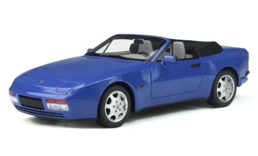 Porsche 944 1/18 GT Spirit Turbo Carbriolet S2 blu 1989 modellino in miniatura