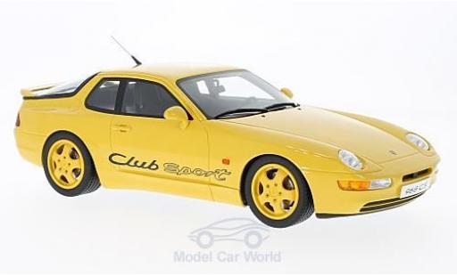 Porsche 968 1/18 GT Spirit Club Sport giallo modellino in miniatura