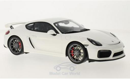 Porsche Cayman GT4 1/18 GT Spirit GT4 bianco modellino in miniatura