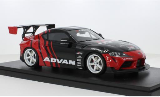 Toyota Supra 1/18 GT Spirit GR by Advan schwarz/rot 2020 1:18 modellino in miniatura