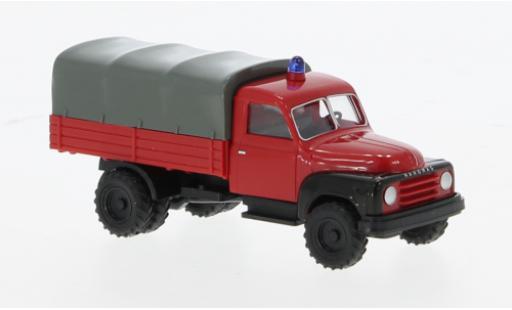 Hanomag L28 1/87 Wiking Pritsche 1950 Feuerwehr 1:87 modellino in miniatura