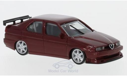 Alfa Romeo 155 1/87 Herpa Rennsport metallico rosso modellino in miniatura
