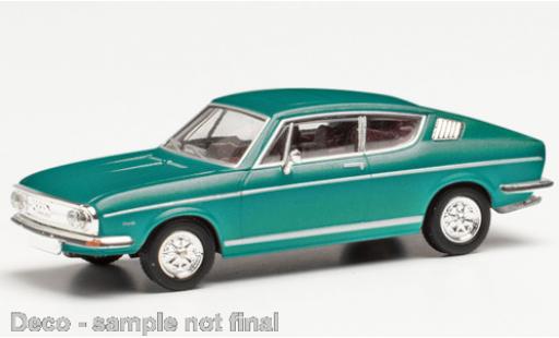 Audi 100 1/87 Herpa S Coupe metallico türkis modellino in miniatura
