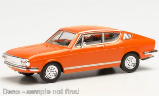 Audi 100 1/87 Herpa S Coupe orange modellino in miniatura