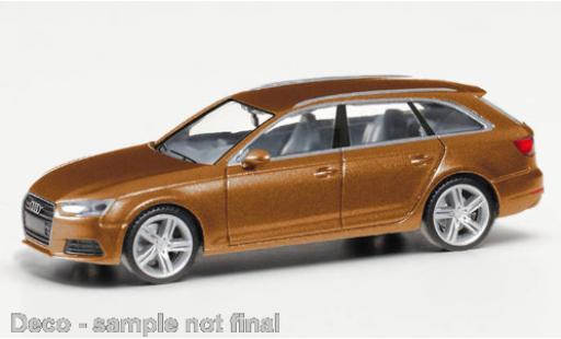 Audi A4 1/87 Herpa Avant metallico marroneee modellino in miniatura