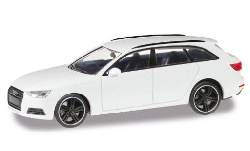 Audi A4 1/87 Herpa Avant bianco Black Edition modellino in miniatura