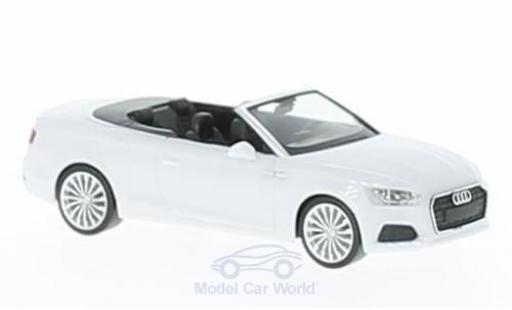 Audi A5 1/87 Herpa Cabrio bianco modellino in miniatura