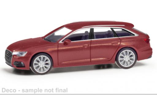 Audi A6 1/87 Herpa Avant rot 1:87 modellino in miniatura