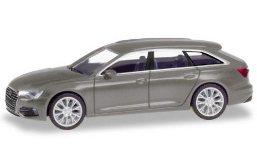 Audi A6 1/87 Herpa Avant metallico grigio modellino in miniatura