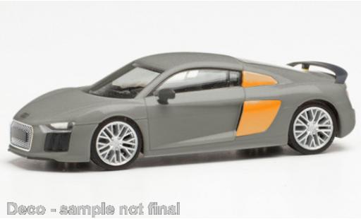 Audi R8 1/87 Herpa V10 Plus grigio/orange modellino in miniatura