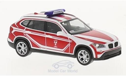 Bmw X1 1/87 Herpa Feuerwehr Landshut Kommandowagen modellino in miniatura