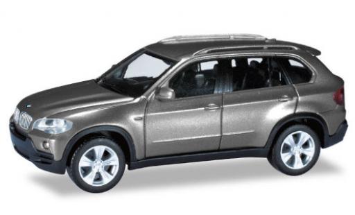 Bmw X5 1/87 Herpa metallico grigio modellino in miniatura