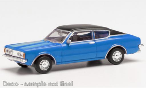 Ford Taunus 1/87 Herpa TC I Coupe blu/nero modellino in miniatura
