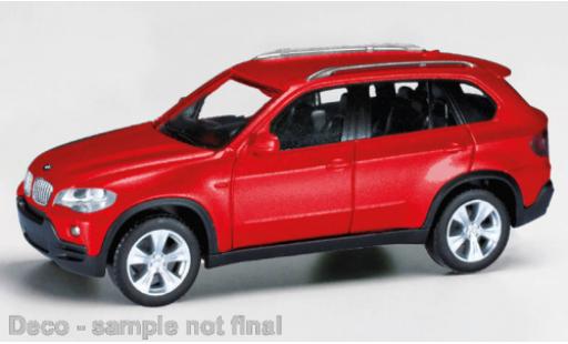 Bmw X5 1/87 Herpa metallise rosso modellino in miniatura