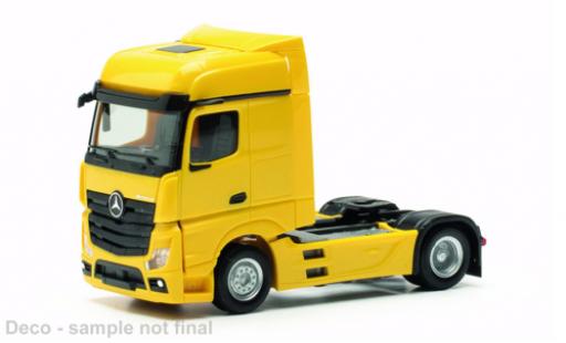 Mercedes Actros 1/87 Herpa Bigspace giallo 2018 modellino in miniatura