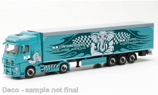 Mercedes Actros 1/87 Herpa Bigspace KS Containerdienst modellino in miniatura