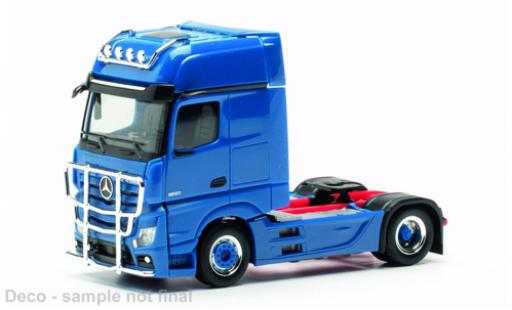 Mercedes Actros 1/87 Herpa Gigaspace blu modellino in miniatura