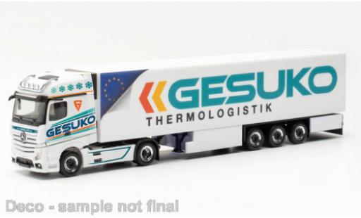 Mercedes Actros 1/87 Herpa Gigaspace GESUKO 2018 modellino in miniatura