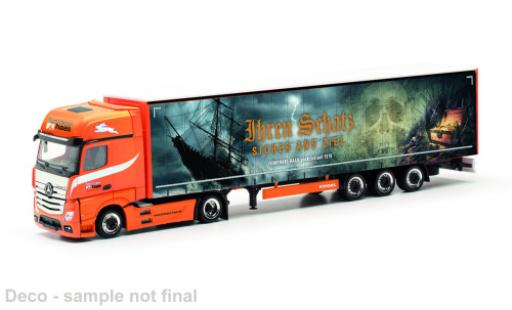 Mercedes Actros 1/87 Herpa L Gigaspace Ferntrans Haas modellino in miniatura