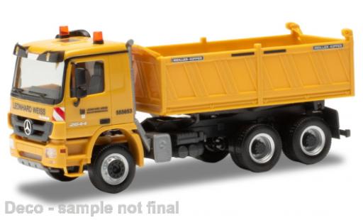 Mercedes Actros 1/87 Herpa M Leonhard Weiss 2008 modellino in miniatura