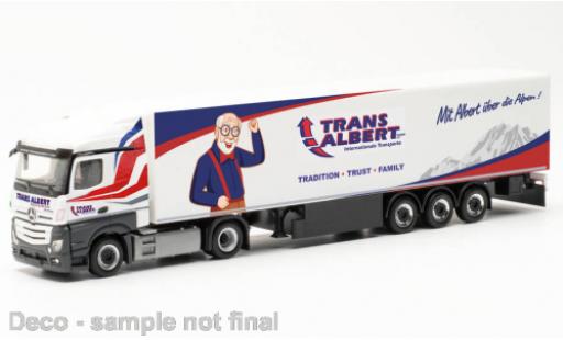 Mercedes Actros 1/87 Herpa Streamspace 2.5 Transalbert (I) modellino in miniatura