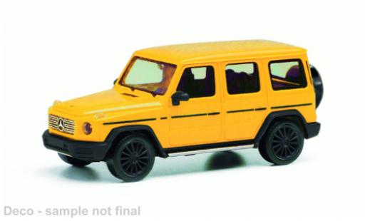 Mercedes Classe G 1/87 Herpa G-classe metallise giallo modellino in miniatura