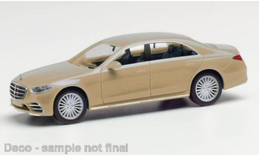Mercedes CLA 1/87 Herpa S-classe metallise beige modellino in miniatura
