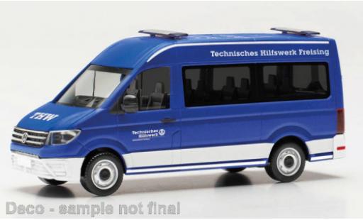 Volkswagen Crafter 1/87 Herpa bus HD MTW Jeunesse THW Freising modellino in miniatura