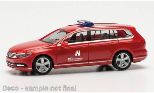 Volkswagen Passat 1/87 Herpa Variant GTE pompiers Hamburg modellino in miniatura