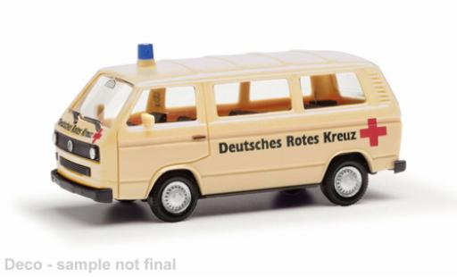 Volkswagen T3 1/87 Herpa bus DRK - Allemand Rotes Kreuz modellino in miniatura