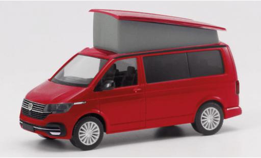 Volkswagen T6 1/87 Herpa .1 California Ocean rosso modellino in miniatura
