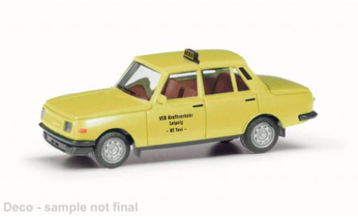 Wartburg 353 1/87 Herpa VEB Kraftverkehr Leipzig / Taxi 1985 modellino in miniatura