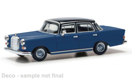 Mercedes 200 1/87 Herpa blau/schwarz 1:87 modellino in miniatura