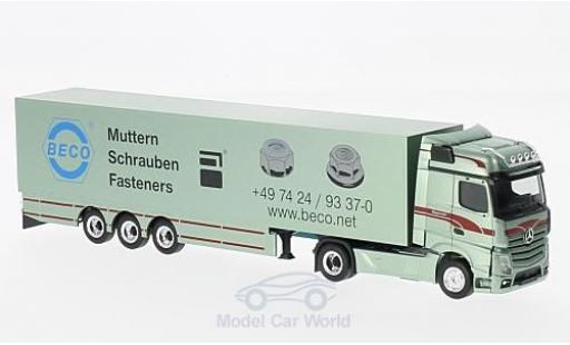Mercedes Actros 1/87 Herpa Bigspace Bagemühl Koffer-SZ ohne Vitrine modellino in miniatura