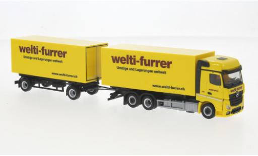 Mercedes Actros 1/87 Herpa Bigspace Welti-Furrer (CH) 1:87 modellino in miniatura