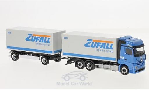 Mercedes Actros 1/87 Herpa Bigspace Zufall Wechselkoffer-Hängerzug modellino in miniatura