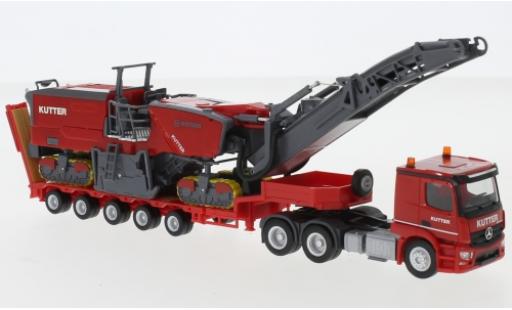 Mercedes CLA 1/87 Herpa Actros Classicspace Kutter Tieflade-Sattelzug mit Wirtgen Fräse 250i modellino in miniatura