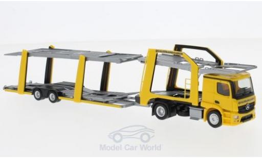 Mercedes Actros 1/87 Herpa Eurolohr Qualitrans Cargo (HU) Autotansporter modellino in miniatura