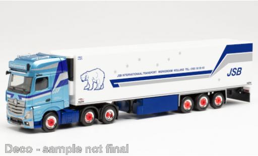 Mercedes Actros 1/87 Herpa Gigaspace 6x2 JSB Transport (NL) 2018 Kühlkoffer-Sattelzug modellino in miniatura