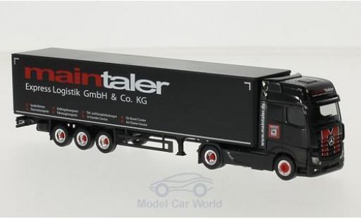 Mercedes Actros 1/87 Herpa Gigaspace Maintaler Gardinenplanen-SZ modellino in miniatura