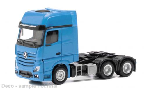 Mercedes Actros 1/87 Herpa L Gigaspace blau 1:87 modellino in miniatura
