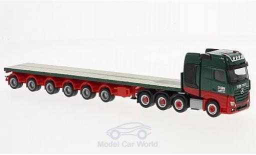 Mercedes Actros 1/87 Herpa SLT Kahl Schwerlast Ballasttailer-Sattelzug modellino in miniatura
