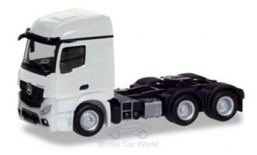 Mercedes Actros 1/87 Herpa Streamspace 2.3 bianco 2018 3-achs Zugmaschine modellino in miniatura