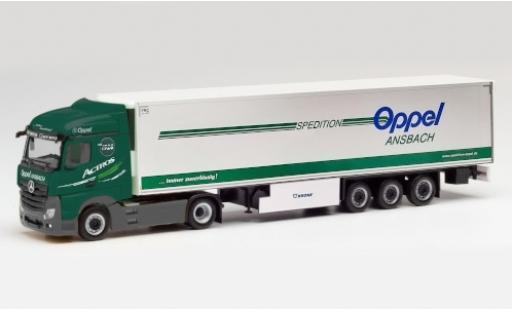 Mercedes Actros 1/87 Herpa StreamSpace 2.5 Oppel Ansbach Tracteur Case modellino in miniatura